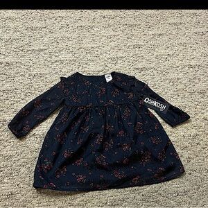 OshKosh B'gosh Dark Blue Floral Dress